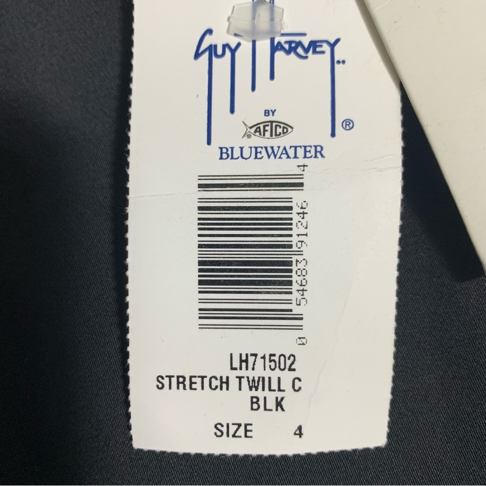 Guy Harvey Women Pants Black Stretch Twill Side Zip 4‎ - Picture 4 of 9